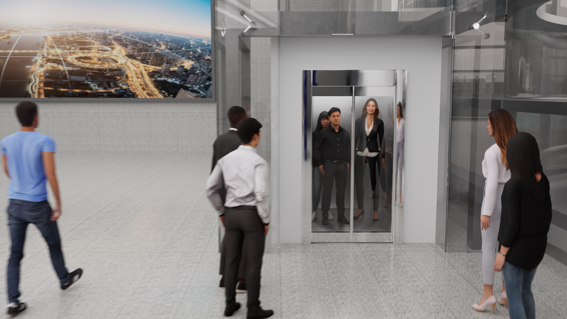 Animazione 3D sistema ascensore - Emmebistudio per Kintech