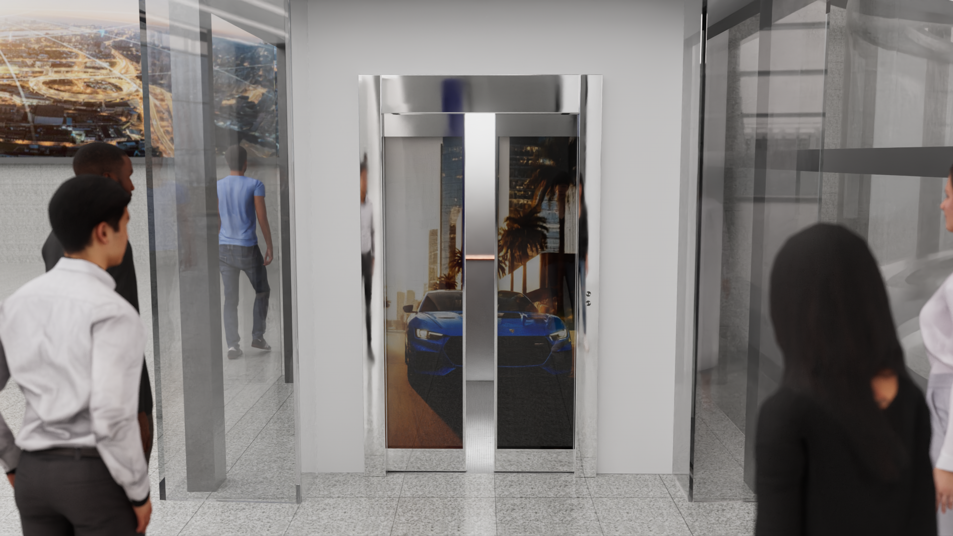 Video 3D sistema ascensore - Emmebistudio per Kintech